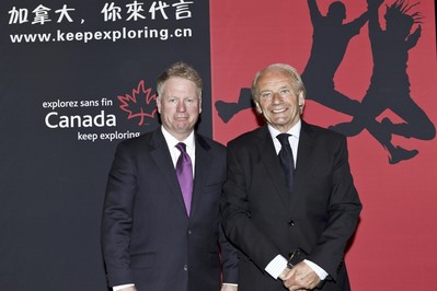 加拿大旅游局董事會成員 Rod Taylor ，加拿大旅游局中國區(qū)首席代表 高平（Derek Galpin）