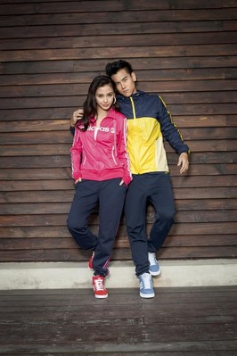 adidas Neo label 彭于晏與Angelababy在秋冬品牌大片中穿上以經(jīng)典絨面革為設(shè)計(jì)主軸的藍(lán)紅BB NEO高幫鞋，呈現(xiàn)亮眼的運(yùn)動(dòng)休閑風(fēng)格傾情演繹NEO秋冬新品服裝造型