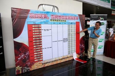 2小時(shí)的購車活動共售出車輛37臺，累計(jì)售車款項(xiàng)達(dá)540萬元