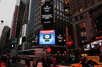 美國紐約時代廣場紐曼“車Pad”Ⅱ全球同步上市！